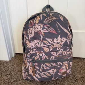 Roxy Multicolor Leaf Print Backpack